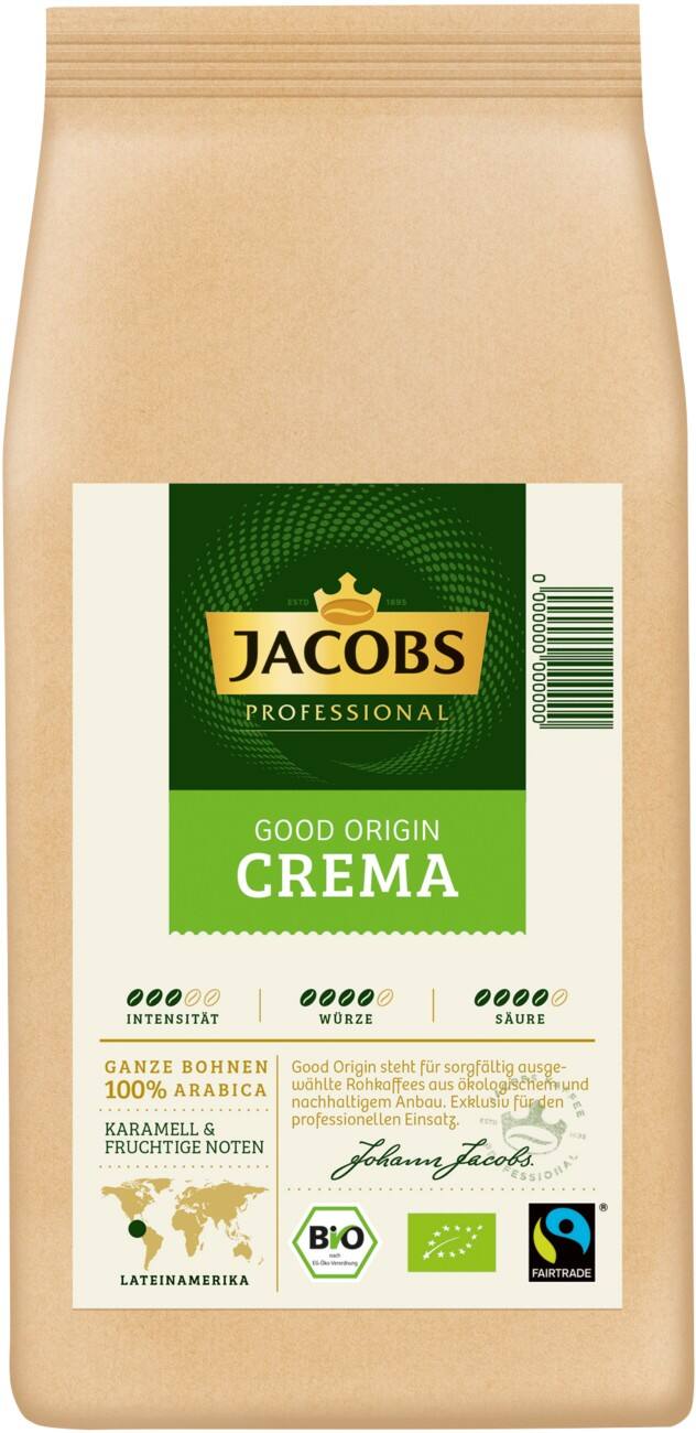 Jacobs Bio-Kaffeebohnen Cafe Crema Good Origin 1 kg