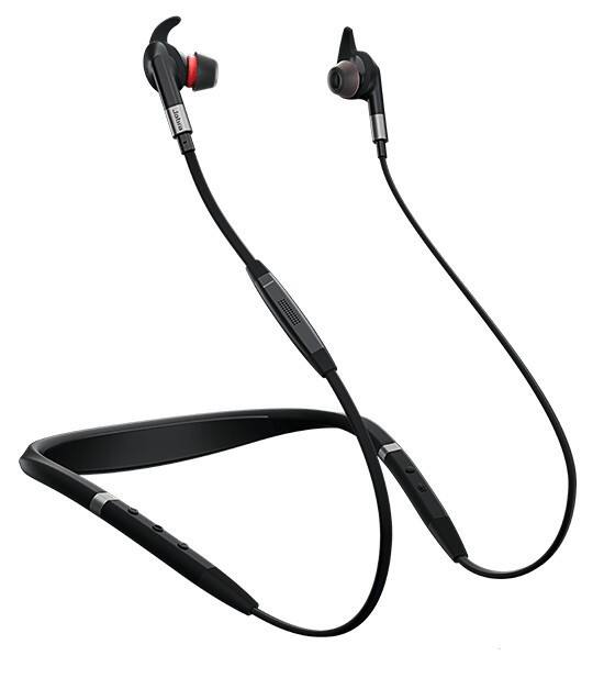 Plantronics Evolve 75e MS Kabellose Ohrhörer mit Nackenbügel Bluetooth Schwarz