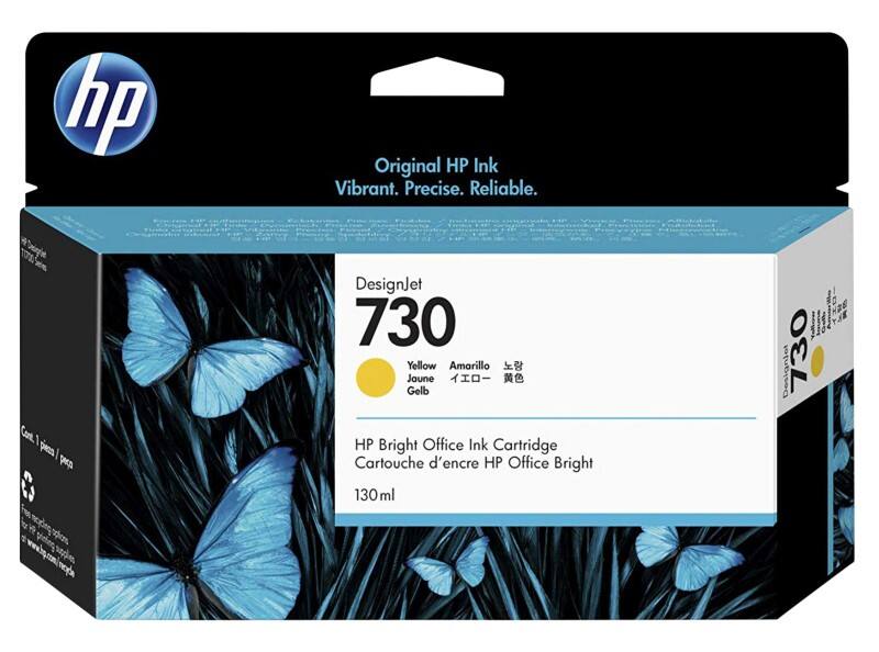 HP 730 Original Tintenpatrone P2V64A Gelb