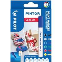 Pilot PINTOR Lackmarker Rundspitze 1.0 mm Farbig sortiert 6 Stück