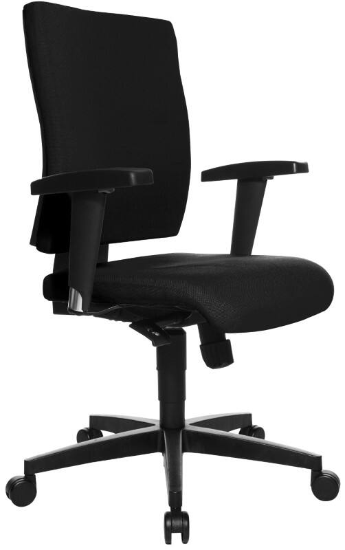 TOPSTAR Ergonomischer Bürostuhl Synchronmechanismus Stoff Höhenverstellbare Armlehne Schwarz 110 kg Light Star10