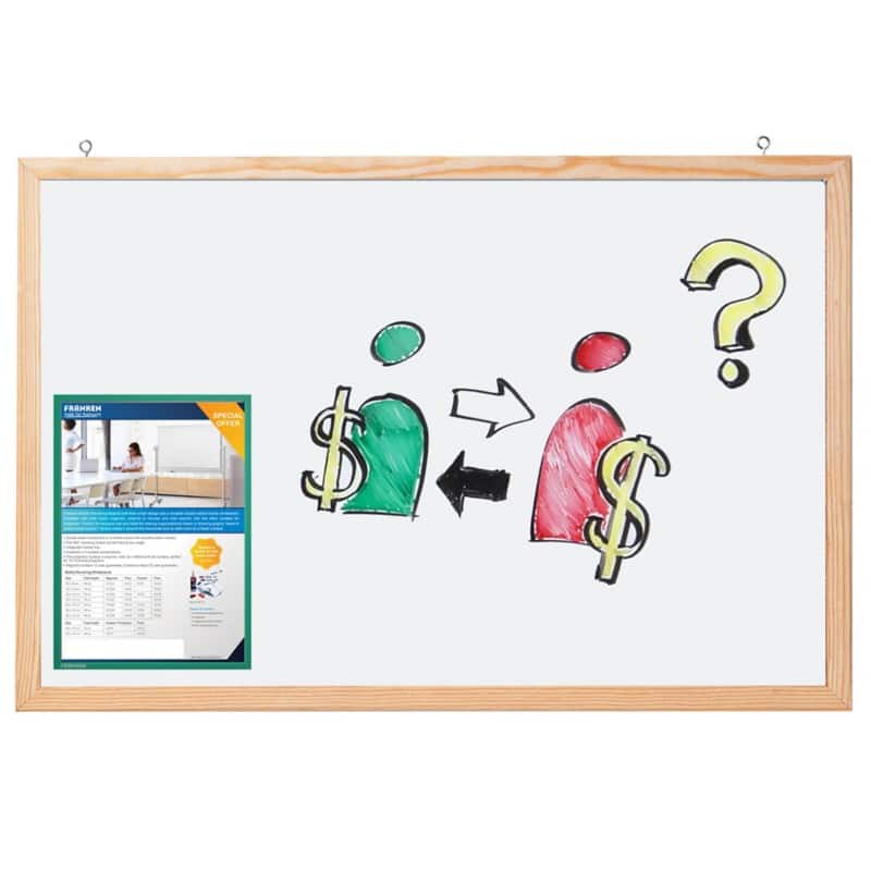 Franken Whiteboard Magnetisch Lackierter Stahl Einseitig 120 (B) x 80 (H) cm