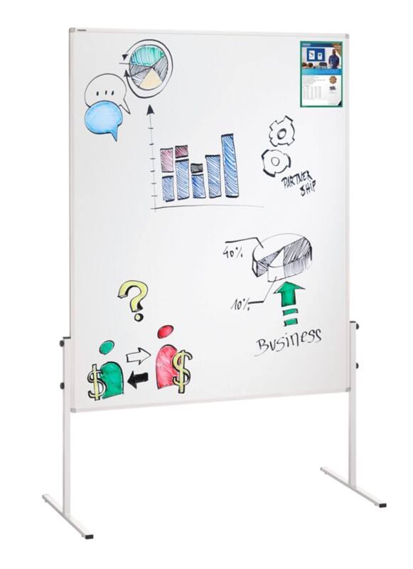 Franken X-tra!Line Mobiles Whiteboard Magnetisch Lackierter Stahl Beidseitig 150 (B) x 120 (H) cm