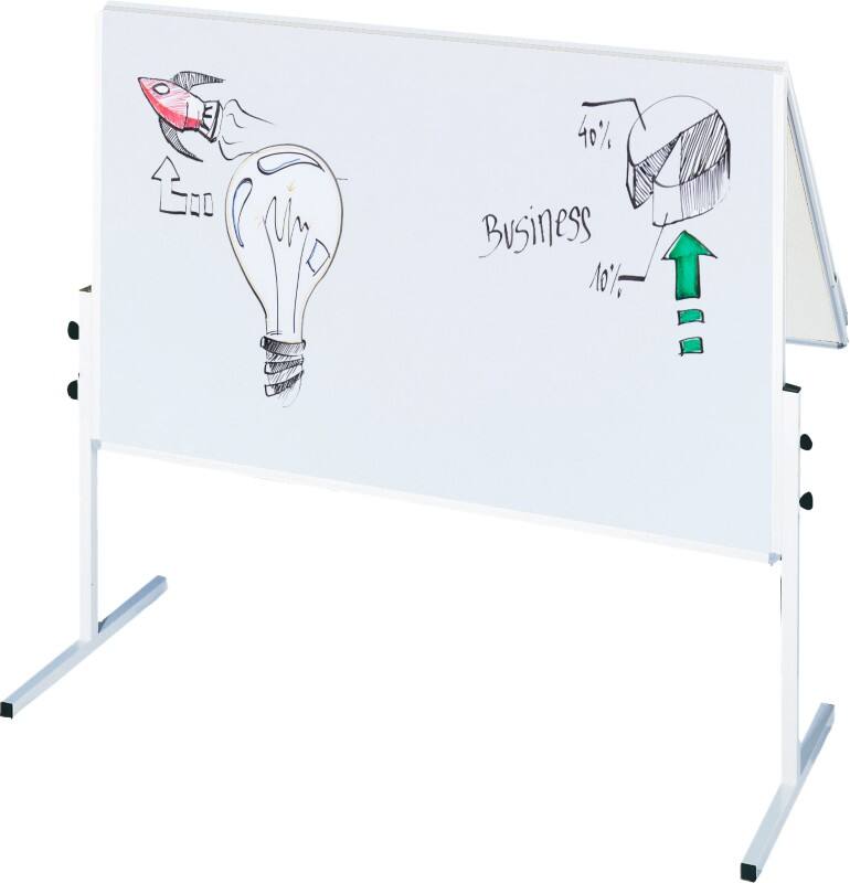 Franken X-tra!Line Mobiles Whiteboard Magnetisch Lackierter Stahl Beidseitig 150 (B) x 120 (H) cm