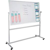 Franken Mobiles Whiteboard Freistehend Magnetisch Emaille Beidseitig 150 (B) x 100 (H) cm