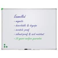 Franken Whiteboard Wandmontiert Magnetisch Emaille Einseitig 180 (B) x 120 (H) cm