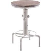 Stehtisch Lumos Weiß Holz, Stahl 4 Metallfüße