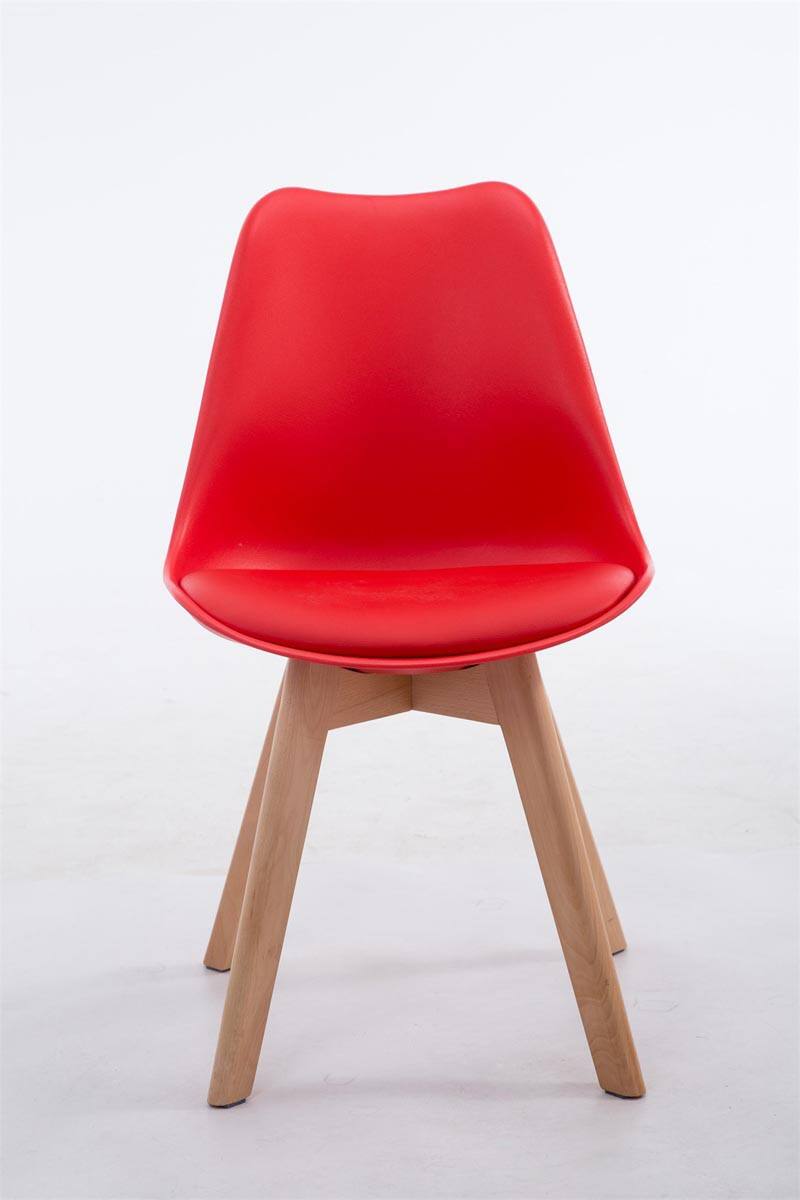 Besucherstuhl Borneo V2 Kunstleder Rot