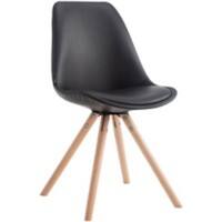 Besucherstuhl Laval CLP Schwarz