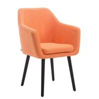 Besucherstuhl Utrecht Orange, Schwarz