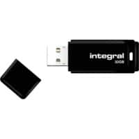 Integral USB 2.0-USB-Stick, 32 GB Schwarz