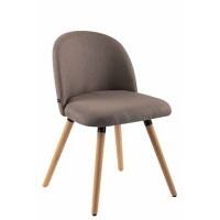 Esszimmerstuhl Nelson Stoff Brown, Grau