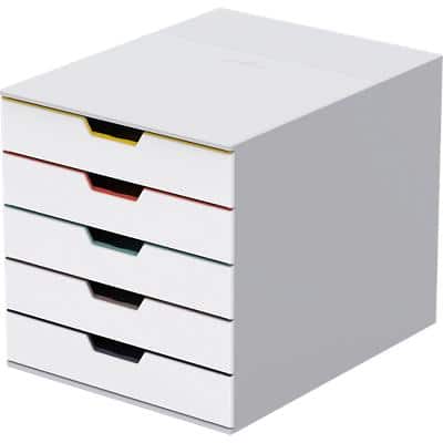 DURABLE Schubladenboxen VARICOLOR Mix 5 ABS Mehrfärbig 28 x 35,6 x 29,2 cm