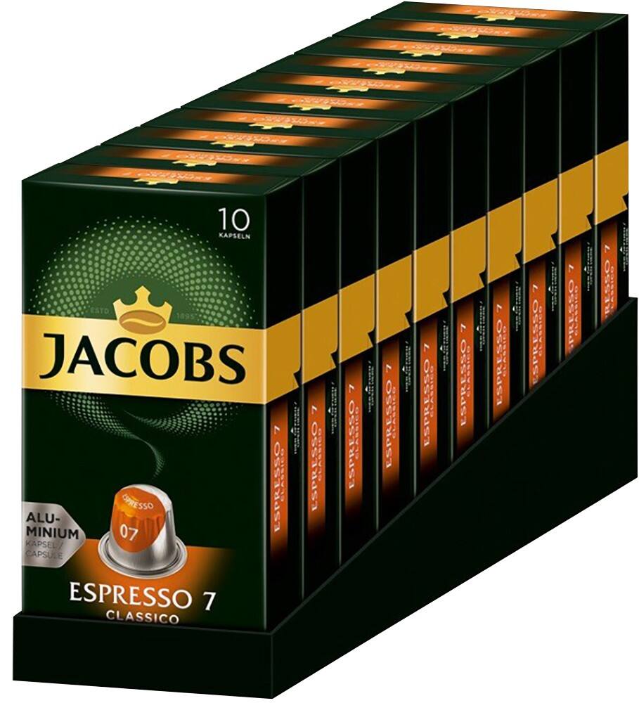 Jacobs Espresso 7 Classico Kaffeekapseln 10 Stück à 5.2 g