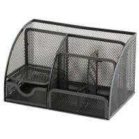 Office Depot Schreibtisch-Organizer Metallnetz Schwarz 22,2 x 14 x 12,5 cm