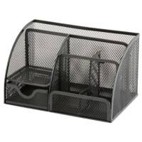 Viking Schreibtisch-Organizer Metallnetz Schwarz 22,2 x 14 x 12,5 cm