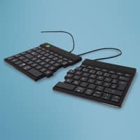 R-Go Tools Verkabelte Ergonomische Split-Tastatur QWERTZ DE USB Schwarz