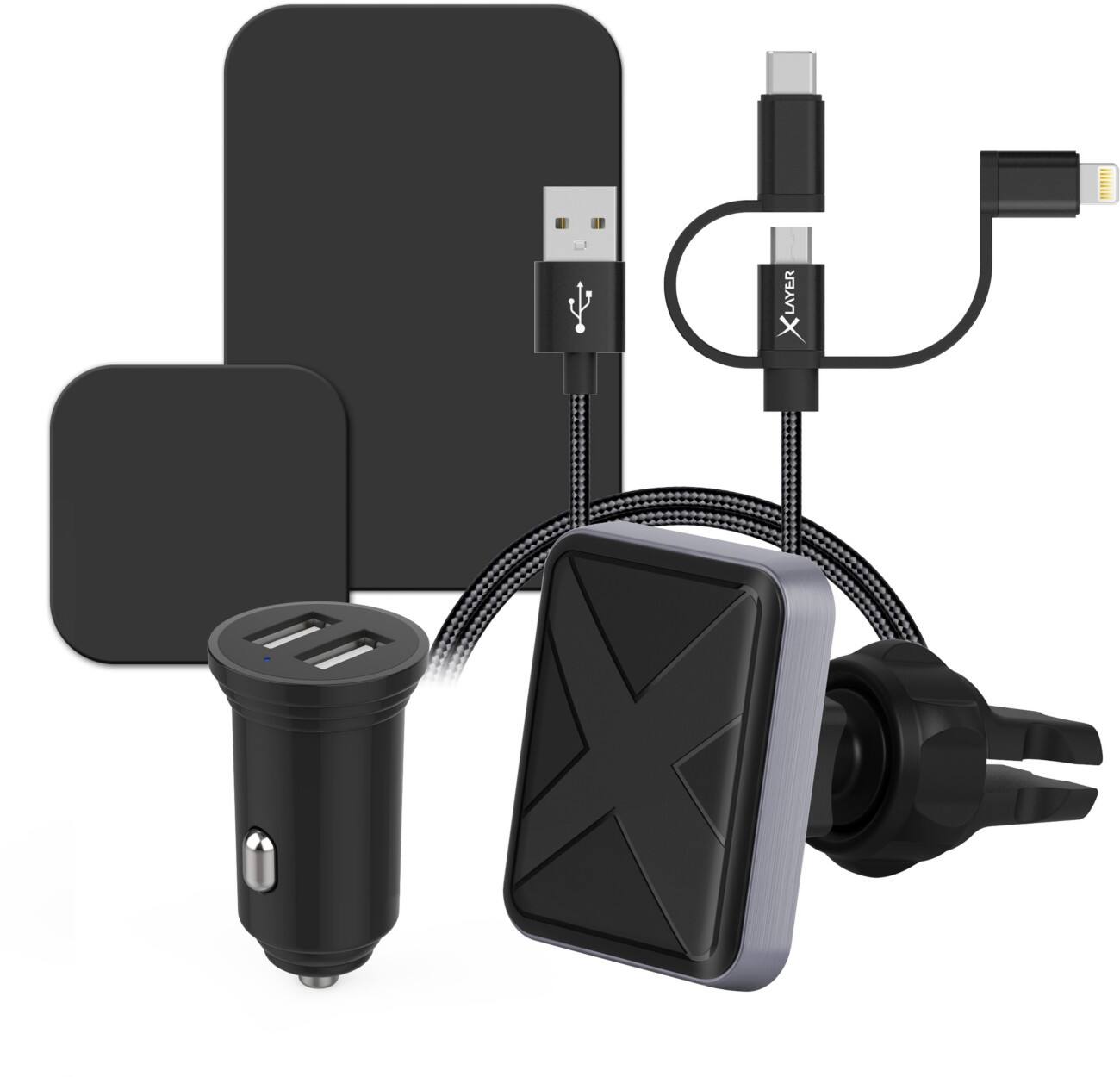XLAYER Magfix Autostarter-Kit 215769 Schwarz