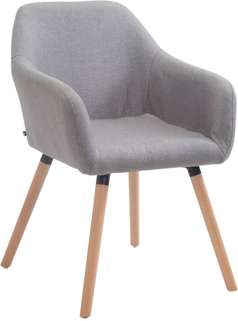 Besucherstuhl Agate V2 Stoff Grau