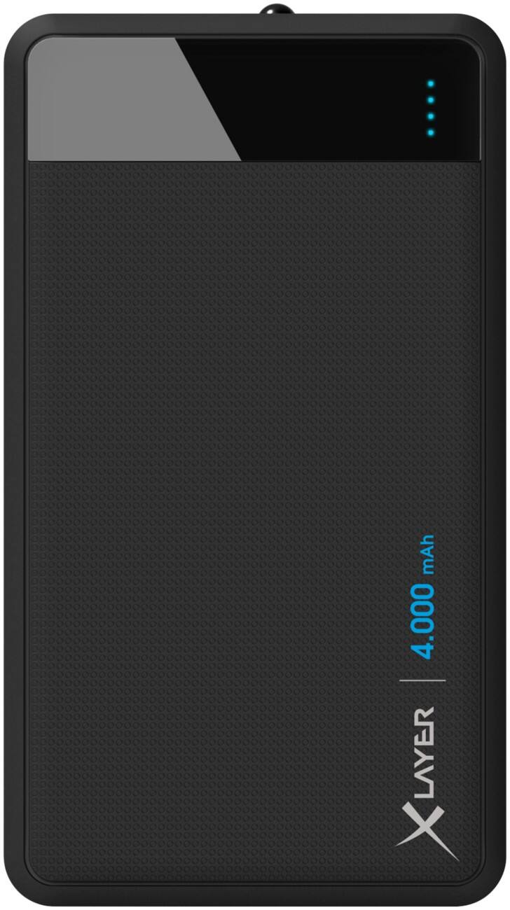 XLayer Powerbank Color Line 4000 mAh Schwarz