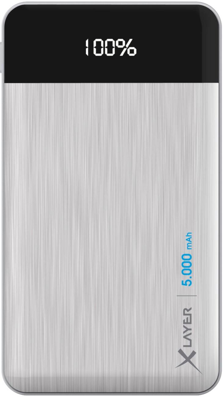 XLayer Powerbank X-Charger 5000 mAh Silber