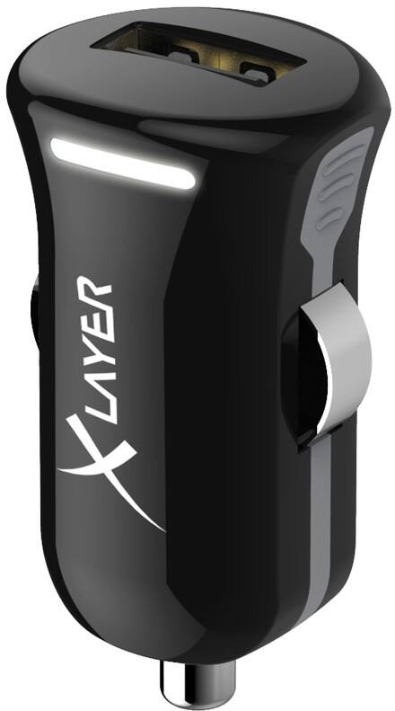 XLAYER 214102 USB-Autoladegerät Adapter Schwarz