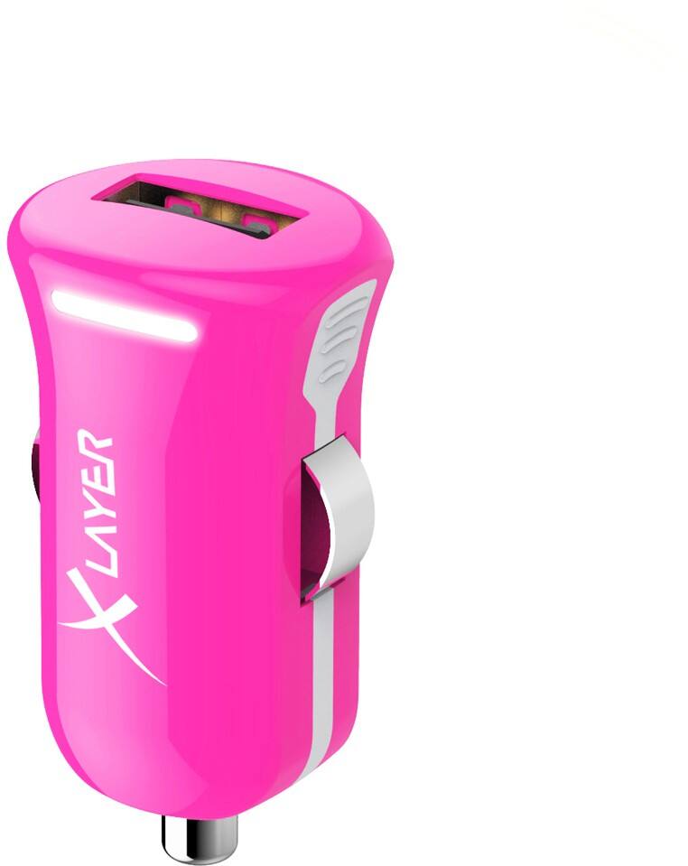 XLAYER 214107 USB-Autoladegerät Adapter Pink