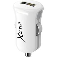 XLAYER 214105 USB Auto-Ladegerät-Adapter Weiß