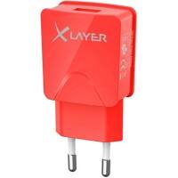 XLAYER 214110 USB-Netzteil Rot