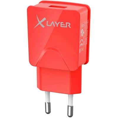 XLAYER 214110 USB-Netzteil Rot