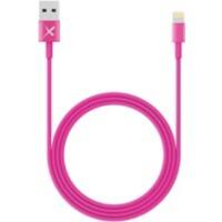 XLAYER 214093 1 x USB A Stecker auf 1 x Apple Lightning Stecker Lade- und Sync-Kabel 1 m Rosa