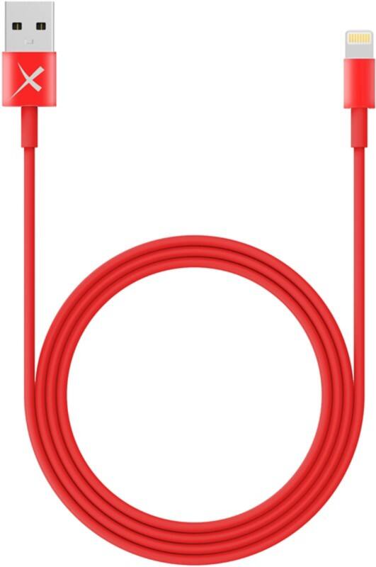 XLAYER 214089 1 x USB A Stecker auf 1 x Apple Lightning Stecker Lade- und Sync-Kabel 1 m Rot