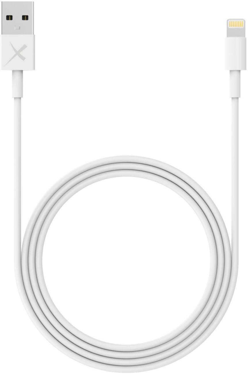 XLAYER 214091 1 x USB A Stecker auf 1 x Apple Lightning Stecker Lade- und Sync-Kabel 1 m Weiß