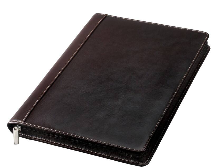Alassio Konferenzmappe MONACO 25 x 3,5 x 33 cm Dunkelbraun