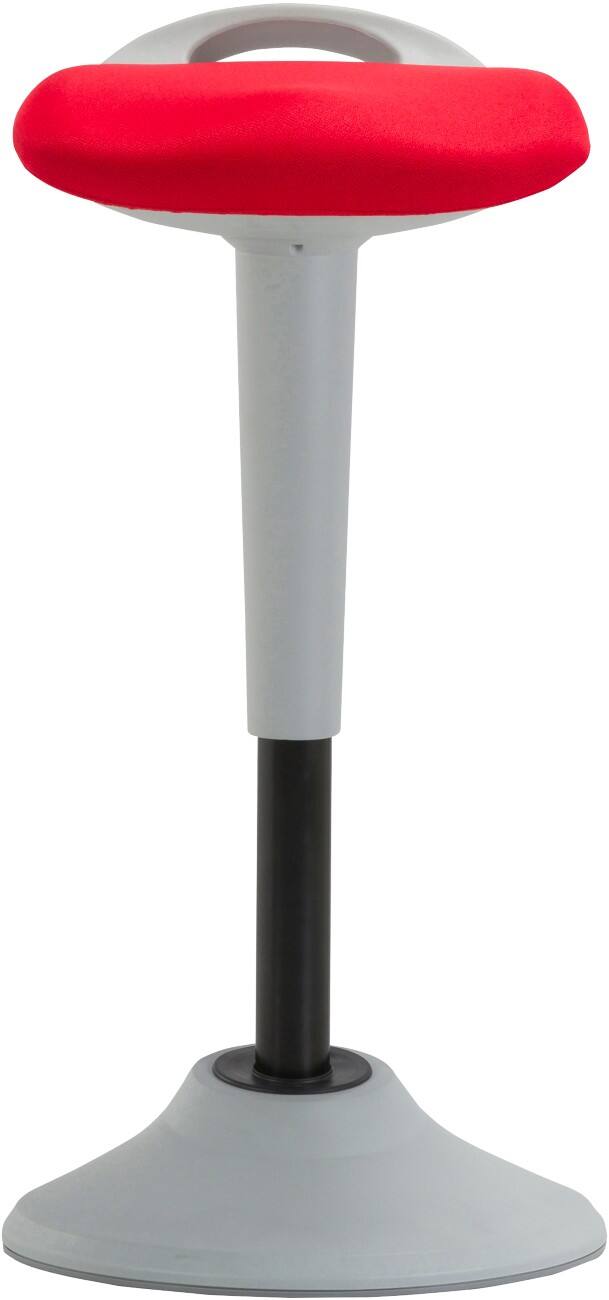 Realspace Sitz-Steh-Hocker Up! Ohne Armlehnen Stoff Grau, Rot