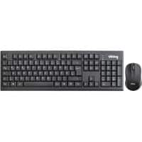 Ativa Drahtlose Tastatur und Maus HKM8117 Schwarz QWERTZ