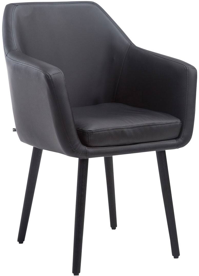 Esszimmerstuhl Utrecht Bonded Leder Schwarz