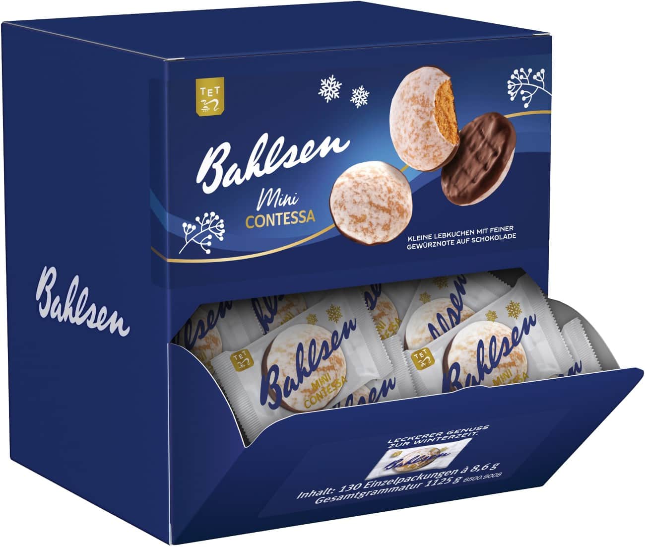 Bahlsen Mini Contessa Schokolade Lebkuchenkekse 130 Stück à 1125 g
