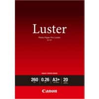 Canon Inkjet Fotopapier Fotopapier Glänzend DIN A3+ 260 g/m² Weiß 20 Blatt
