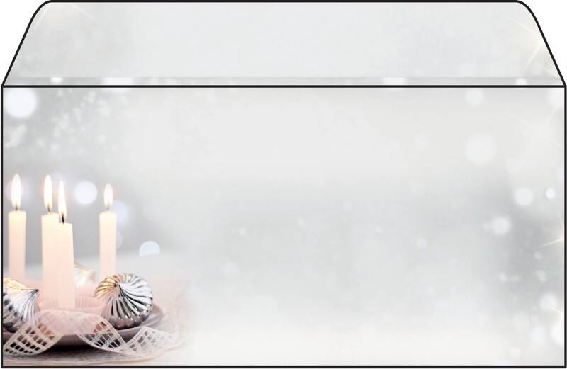 Sigel Briefumschläge DL 90 g/m² Grau, Silber 50 Stück