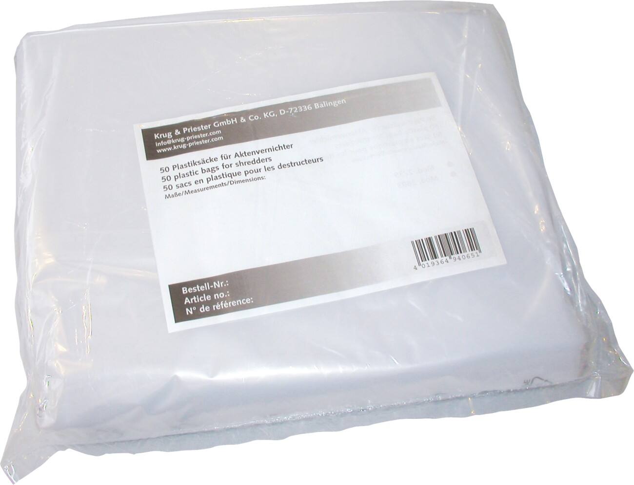 IDEAL Auffangbeutel Aktenvernichter 50 Stück