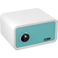 Olympia Einbruchschutztresor GoSafe 200 Blau, Weiß 240 x 430 x 430 mm Fingerabdruck