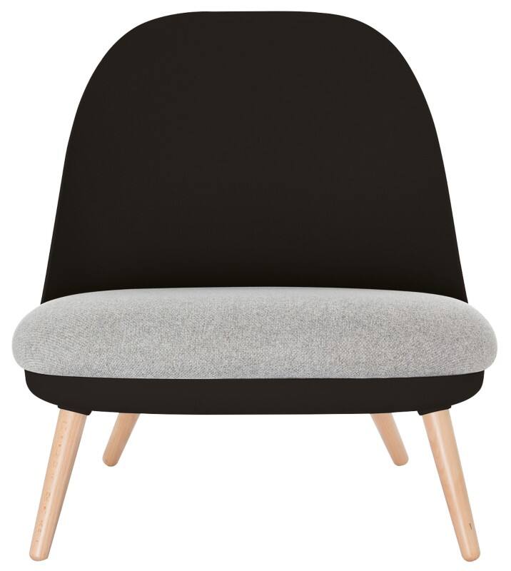 meet powered by PAPERFLOW Besucherstuhl Stoff Ohne Armlehnen Schwarz Cocoon