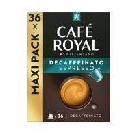 CAFÉ ROYAL Entkoffeiniert Kaffee Nespresso* Kapseln Espresso Decaffeinato 36 Stück à 5.2 g