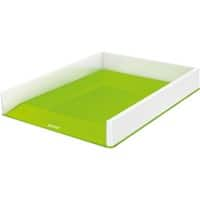 Leitz WOW Briefablage Duo Colour DIN A4 Weiß, Grün 26,7 x 33,6 x 4,9 cm