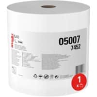 WYPALL L40 Power Clean Wischtücher Gerollt Weiß 1-lagig 0.383 m 7452 750 Blatt