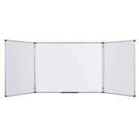 Bi-Office Maya Klappbares Whiteboard Magnetisch Lackierter Stahl Beidseitig 90 (B) x 60 (H) cm