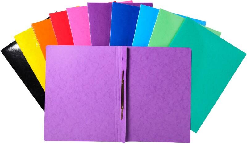Exacompta Iderama Schnellhefter DIN A4 Farbig Sortiert Beschichteter Karton 355 g/m² 25 Stück