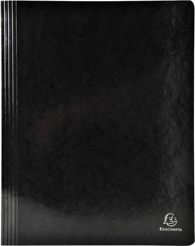 Exacompta Iderama Schnellhefter DIN A4 Schwarz Beschichteter Karton 355 g/m² 25 Stück