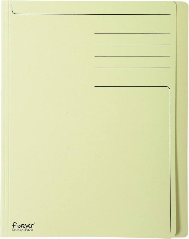 Exacompta Forever Aktendeckel DIN A4 Gelb Manila Recycelt 100% 280 g/m² 100 Stück